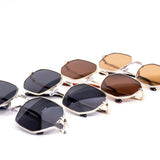 12 Pack: Minimal Everyday Hexa Metal Wholesale Sunglasses