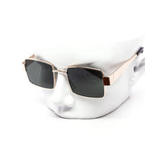 12 Pack: Retro Square Full Metal Minimalist Wholesale Sunglasses