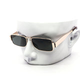 12 Pack: Bold Metal Rectangle Shades Wholesale Sunglasses