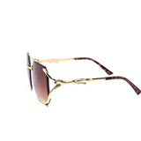 12 Pack: Semi-Rimless Oversized Octagonal Gradient Sunglasses Wholesale Sunglasses