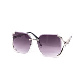 12 Pack: Semi-Rimless Oversized Octagonal Gradient Sunglasses Wholesale Sunglasses