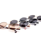 12 Pack: Minimal Chic Metal Oval Frame Wholesale Sunglasses