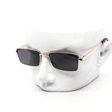 12 Pack: Minimalist Rectangular Metal Frame Wholesale Sunglasses