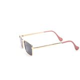 12 Pack: Minimalist Rectangular Metal Frame Wholesale Sunglasses