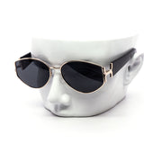 12 Pack: Luxury Tear-Oval Metal Accent Fashion Wholesale Sunglasses