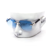 12 Pack: Luxury Rimless Miter-Cut Gradient Lens Wholesale Sunglasses