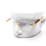 12 Pack: Luxe Rimless Clear Square Wholesale Eyeglasses