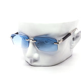 12 Pack: Luxury Rimless Gradient Rectangular Wholesale Sunglasses