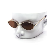 12 Pack: Premium Oval Metal Frame Wholesale Sunglasses