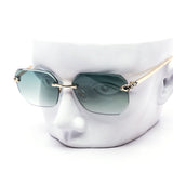 12 Pack: Luxe Panther Arm Hex Cut Gradient Wholesale Sunglasses