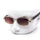 12 Pack: Luxe Serpent Temple Rectangle Hybrid Wholesale Sunglasses