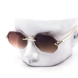 12 Pack: Luxe Octagon Cut Gradient Panther Wholesale Sunglasses