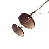 12 Pack: Luxe Octagon Cut Gradient Panther Wholesale Sunglasses