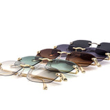 12 Pack: Slim Rimless Gradient Serpent Wholesale Sunglasses