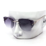 12 Pack: Panthera Rimless Glam Luxury Gradient Sunglasses Wholesale