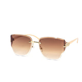 12 Pack: Panthera Rimless Glam Luxury Gradient Sunglasses Wholesale