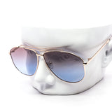 12 Pack: Skyline Luxe Gradient Aviator Metal Sunglasses Wholesale