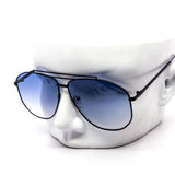 12 Pack: Skyline Luxe Gradient Aviator Metal Sunglasses Wholesale
