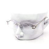 12 Pack: Rimless Rounded Rectangle Gradient Lens Wholesale Sunglasses