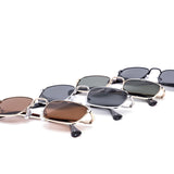 12 Pack: Trendy Metal Rounded Square Wholesale Sunglasses