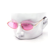 12 Pack: Slim Oval Tinted Wholesale Sunglasses