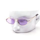 12 Pack: Slim Oval Tinted Wholesale Sunglasses