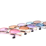 12 Pack: Slim Oval Tinted Wholesale Sunglasses