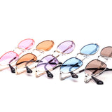 12 Pack: Slim Oval Tinted Wholesale Sunglasses
