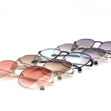12 Pack: Gradient Festival Metal Frame Wholesale Sunglasses