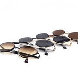 12 Pack: Skinny Hexagon Metal Wholesale Sunglasses