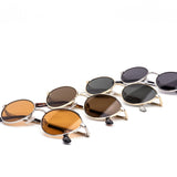 12 Pack: Oval Spring-Hinge Metal Classiy Wholesale Sunglasses