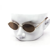 12 Pack: Oval Spring-Hinge Metal Classiy Wholesale Sunglasses