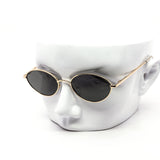 12 Pack: Oval Spring-Hinge Metal Classiy Wholesale Sunglasses