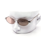 12 Pack: High Fashion Oval Metal Leopard Accent Wholesale Sunglasses