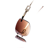 12 Pack: Luxe Rimless Gradient Edge Wholesale Sunglasses