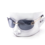 12 Pack: Oversized Rimless Wrap Luxe Wholesale Sunglasses