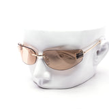 12 Pack: Slim Rimless Wrap Luxe Wholesale Sunglasses