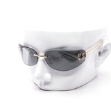 12 Pack: Slim Rimless Wrap Luxe Wholesale Sunglasses
