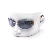12 Pack: Slim Rimless Wrap Luxe Wholesale Sunglasses