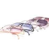 12 Pack: Luxe Gradient Aviator Wholesale Sunglasses