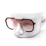 12 Pack: Retro Edge Oversized Gradient Aviator Wholesale Sunglasses