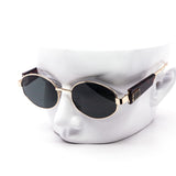 12 Pack: Oval Metal Chunk Temple Wholesale Sunglasses