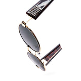 12 Pack: Oval Metal Chunk Temple Wholesale Sunglasses