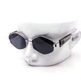12 Pack: Metal Hexagon Chunk Temple Wholesale Sunglasses