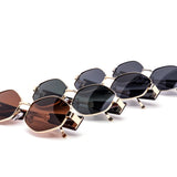 12 Pack: Metal Hexagon Chunk Temple Wholesale Sunglasses