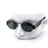 12 Pack: Metal heX Rope Oval Luxe Wholesale Sunglasses