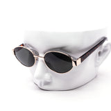 12 Pack: Minimal Oval Metal Chunk Wholesale Sunglasses