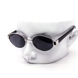 12 Pack: Minimal Oval Metal Chunk Wholesale Sunglasses