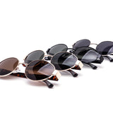 12 Pack: Minimal Oval Metal Chunk Wholesale Sunglasses