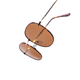 12 Pack: Oversized Retro Round Metal Turtle Mix Wholesale Sunglasses